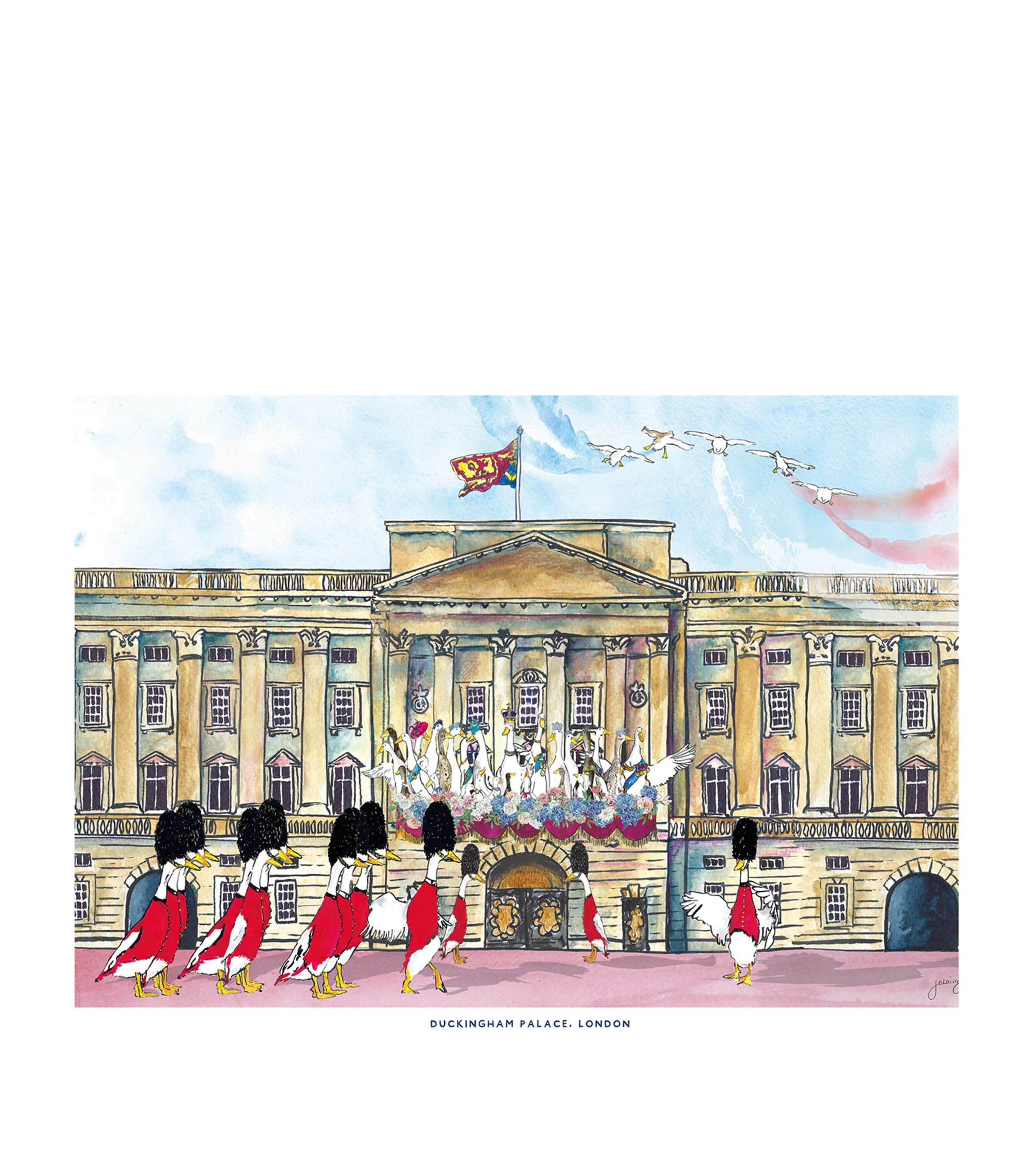 Duckingham Palace Print (42cm x 59cm)