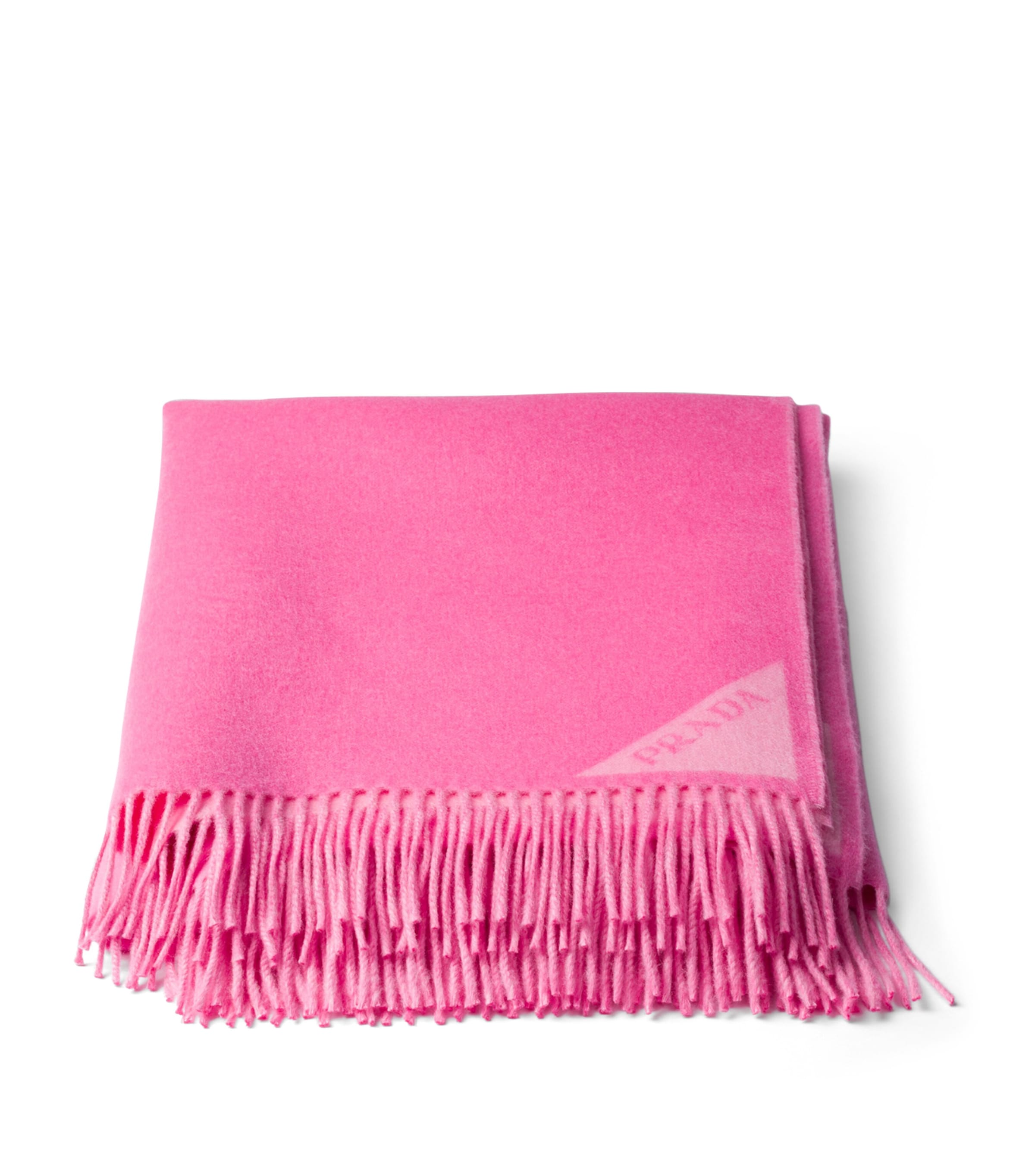 Wool-Cashmere Jacquard Logo Throw
