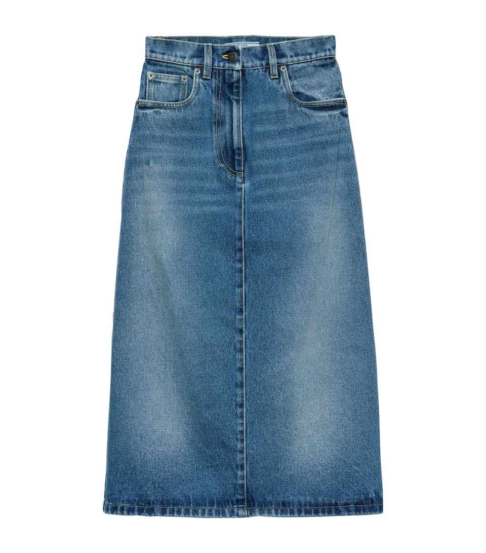 Denim Midi Skirt
