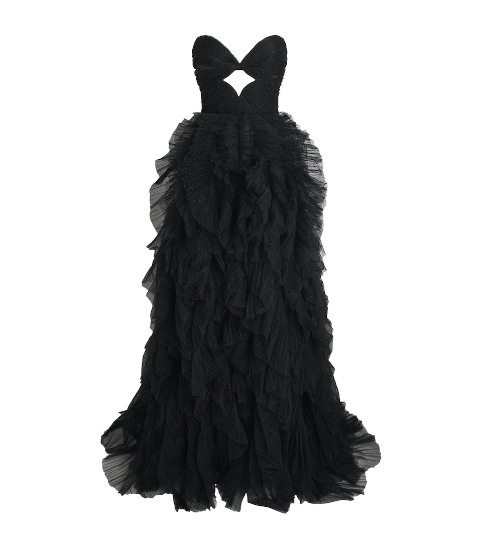 Maria Lucia Hohan Womens Tulle Coleen Gown Black