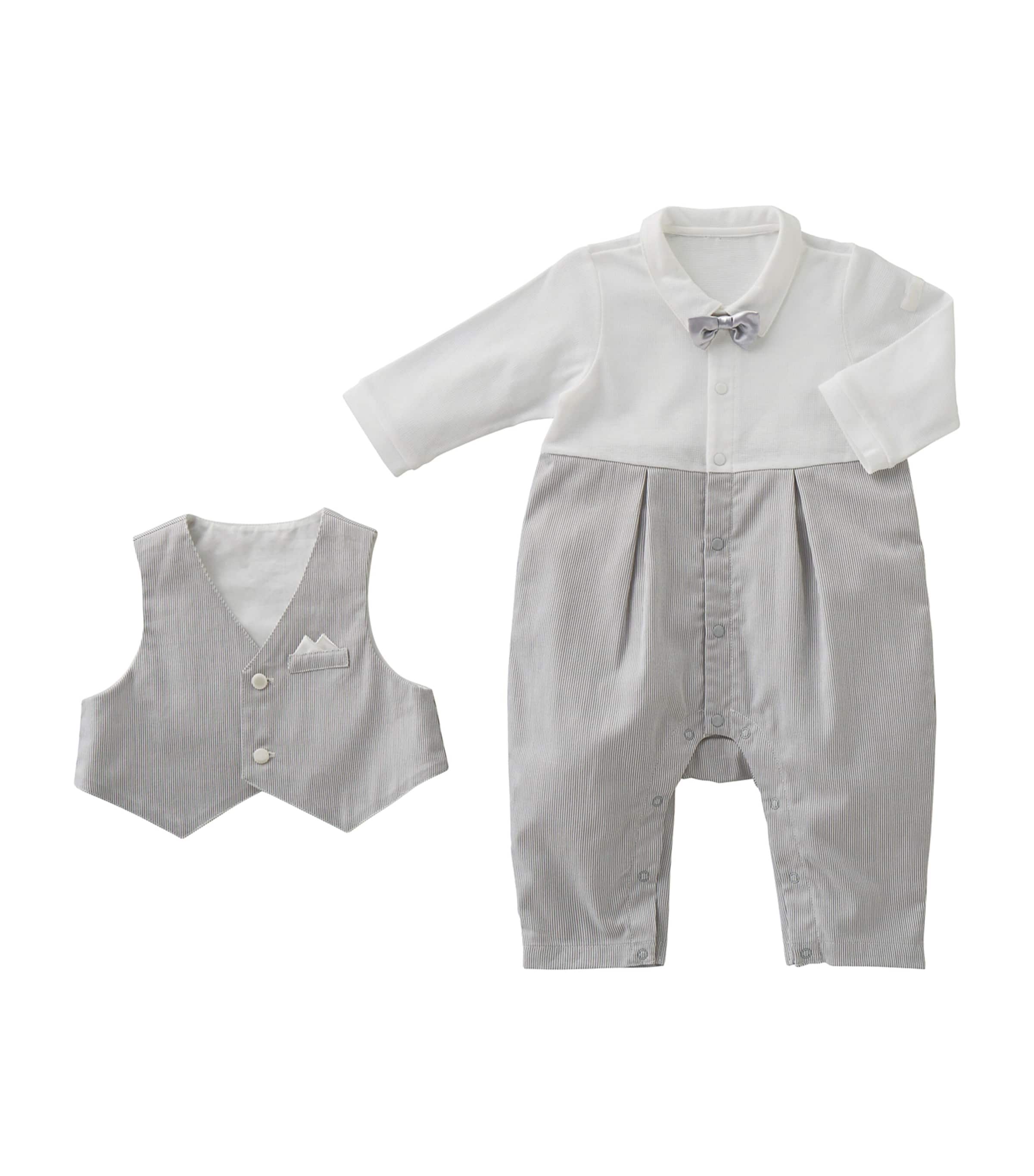 Miki House Playsuit, Waistcoat and Bow Tie Set (24 Months)