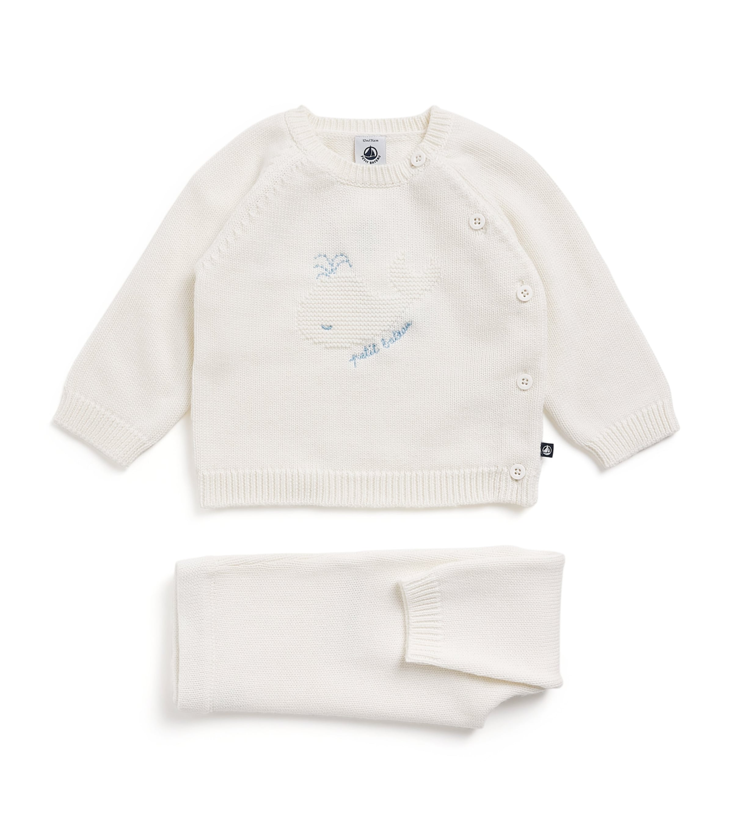 Wool-Cotton Sweater and Trousers Set (1-18 Months)