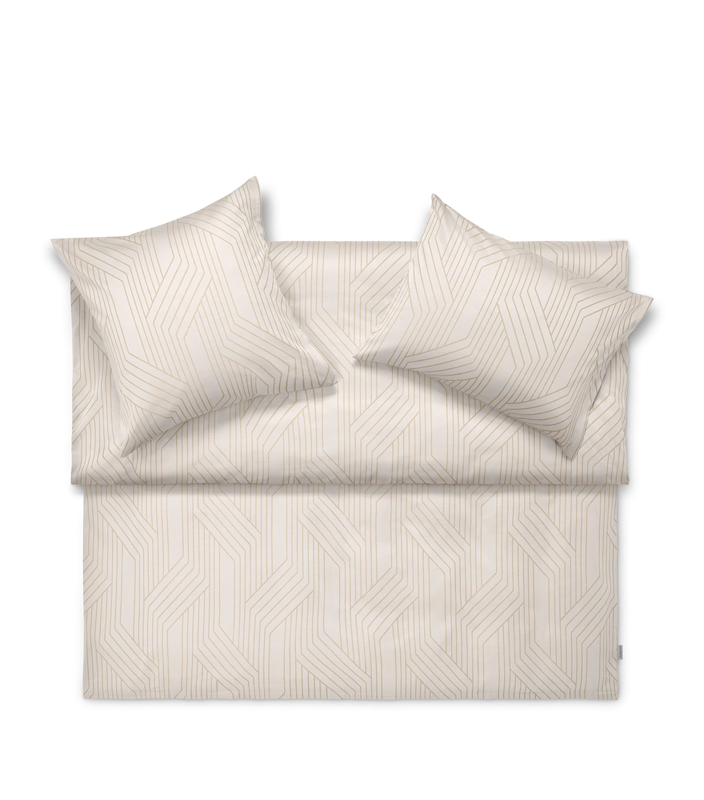 Schlossberg Geometric Ennio King Duvet Cover (220cm x 230cm) Beige