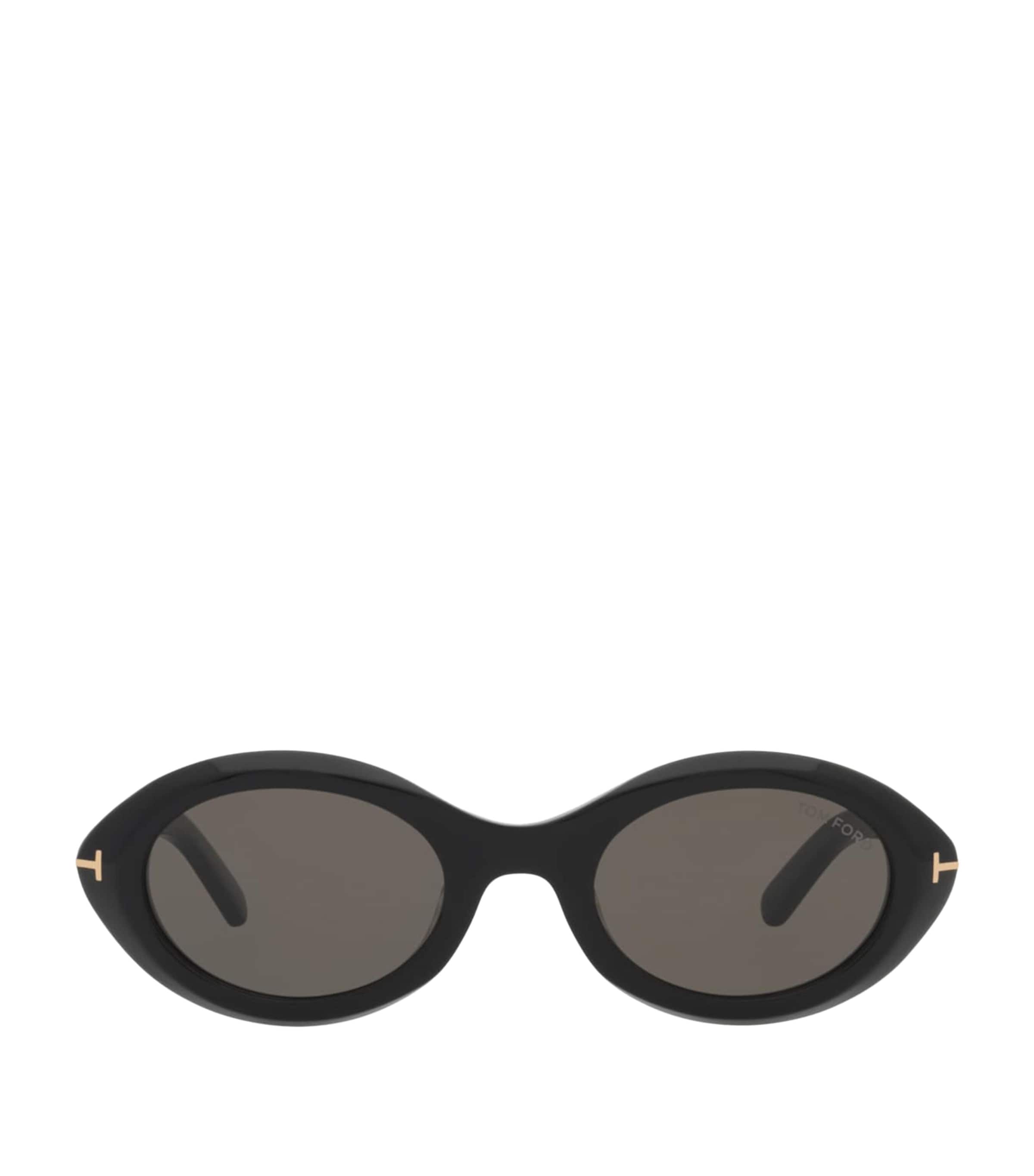 TOM FORD FT1186 Oval Sunglasses Black