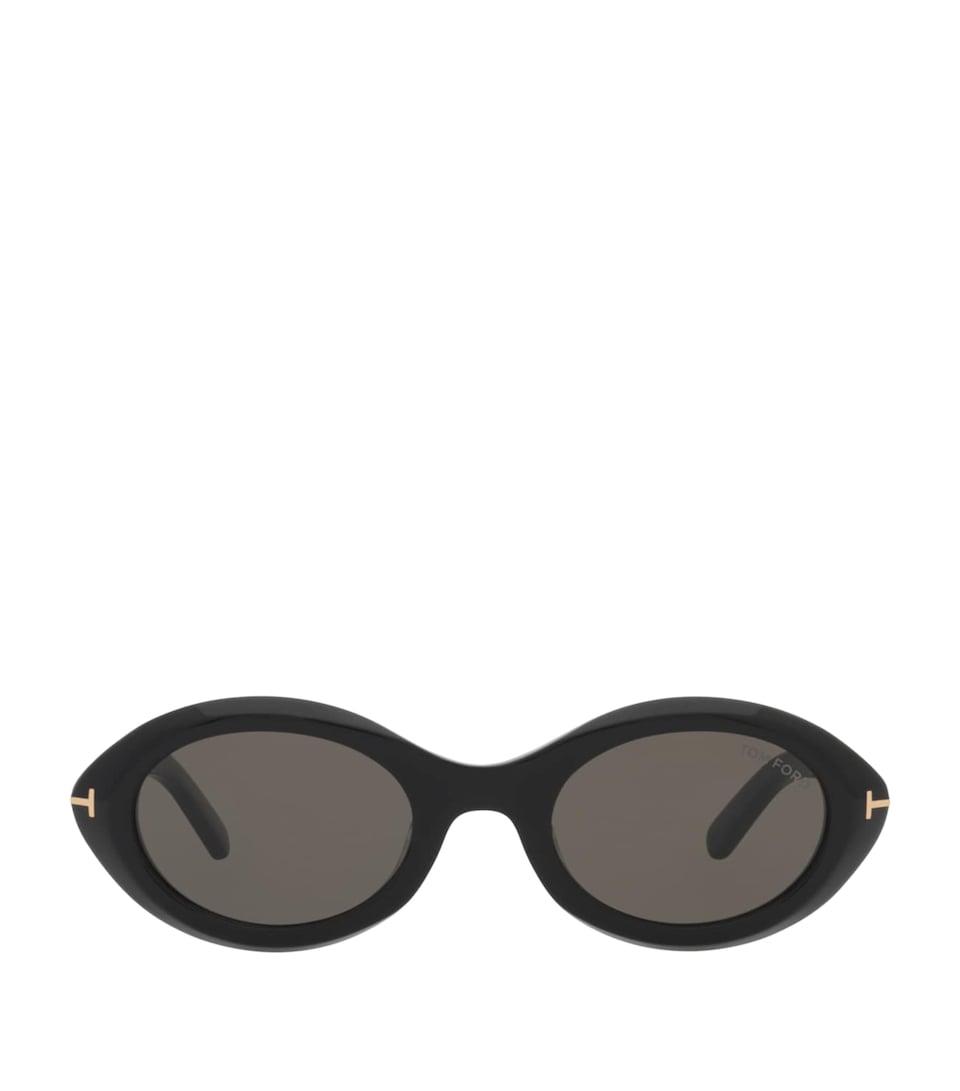 TOM FORD FT1186 Oval Sunglasses Black