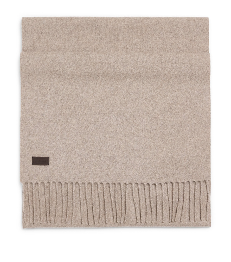Canali Wool Fringe Scarf