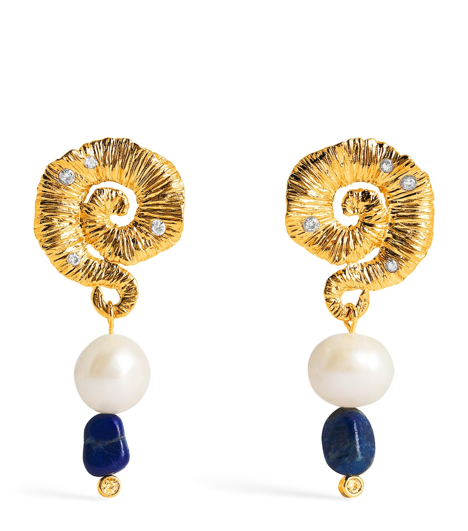 Anni Lu Gold-Plated Jetset Earrings Gold