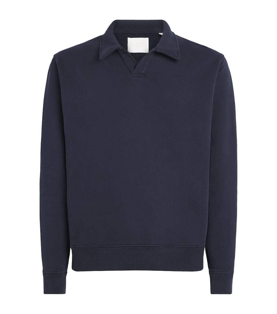Citizens of Humanity Mens Rugby Pullover Sweatshirt Navy