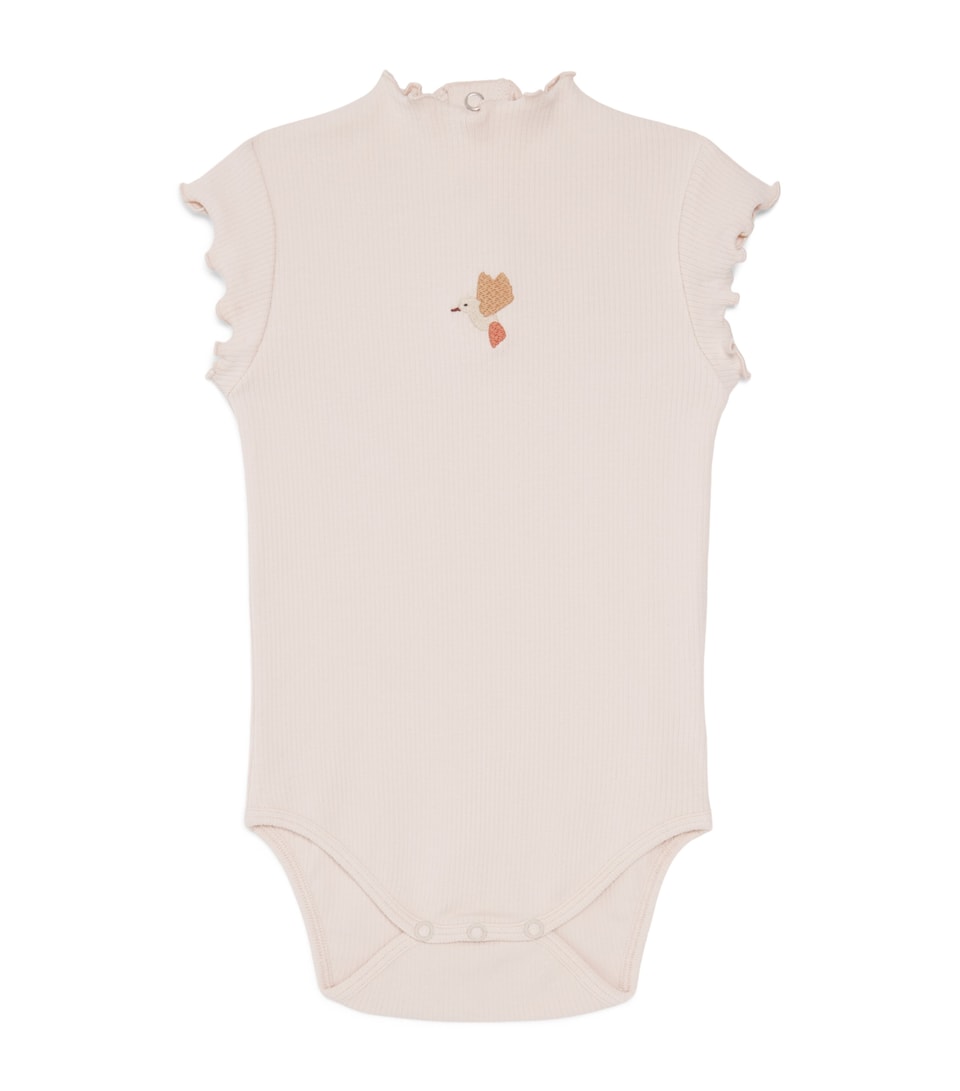 Donsje Hummingbird Nadfia Bodysuit (0-24 Months) Taupe