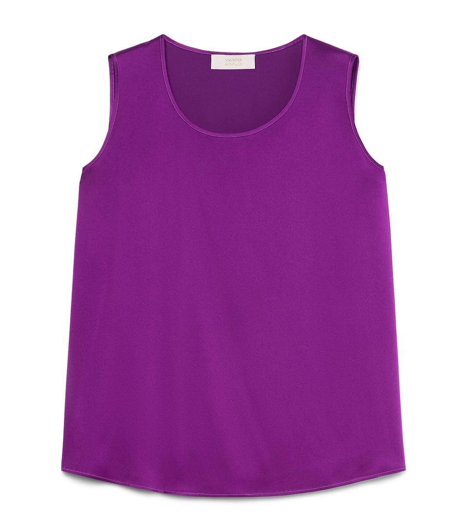 Marina Rinaldi Womens Satin Top Fuxia Viola