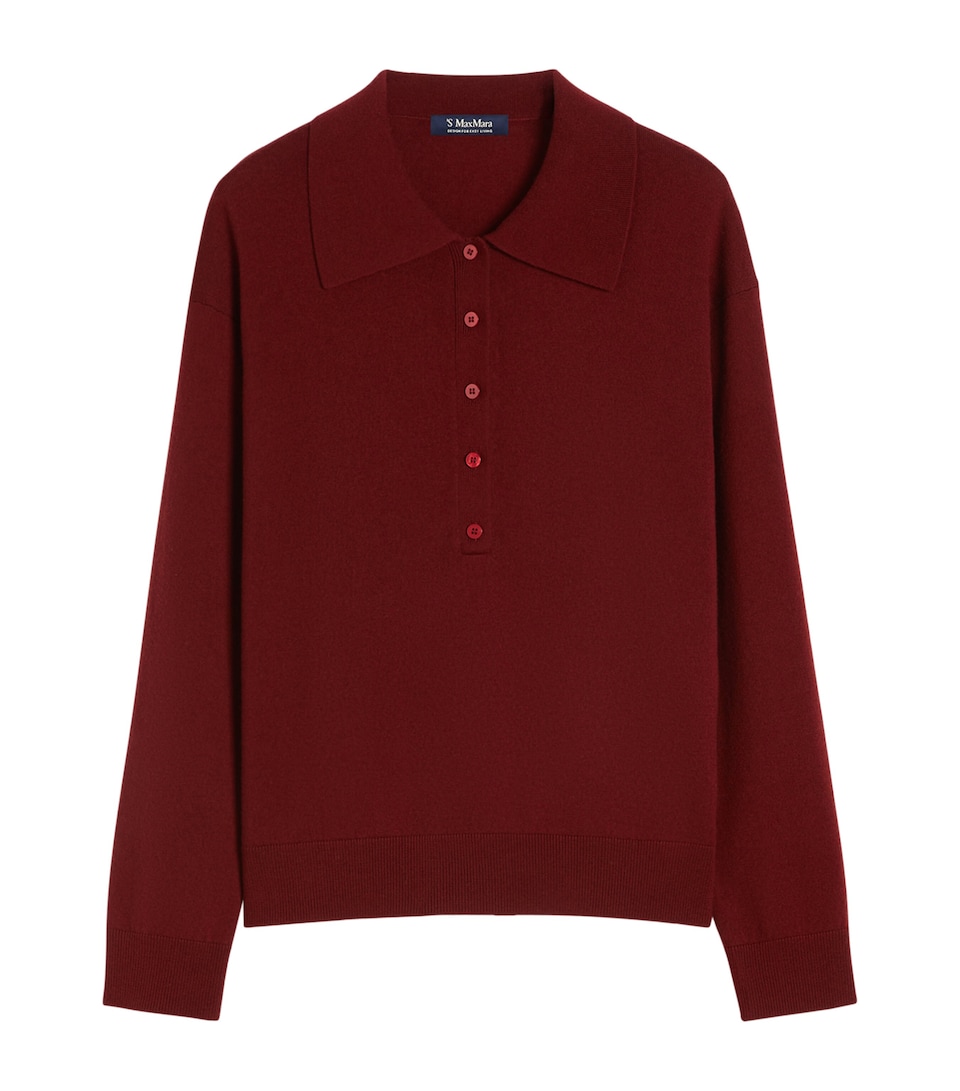 Wool Polo-Collar Sweater
