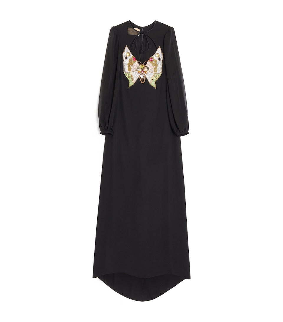 Embellished Georgette Gown