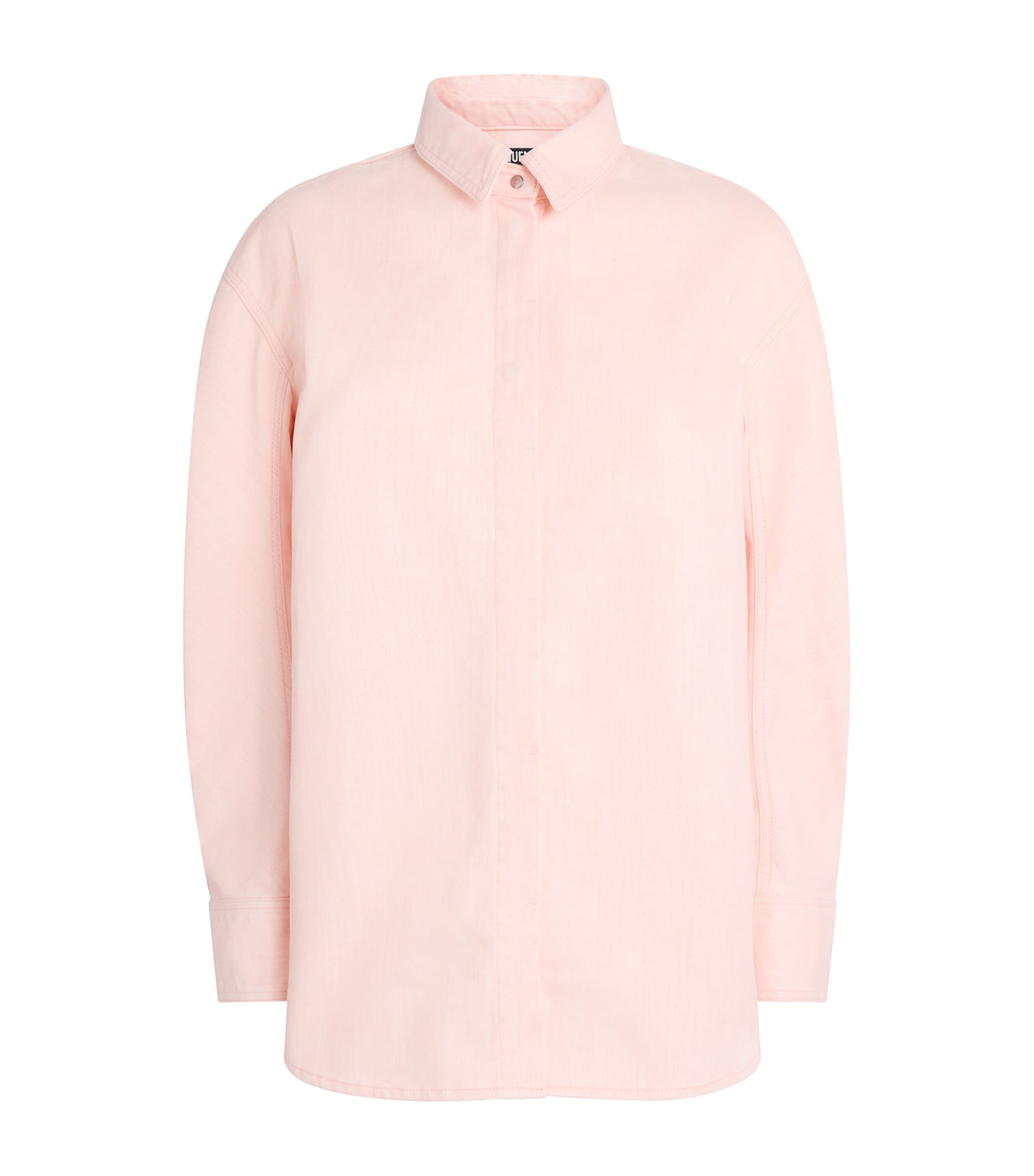 Jacquemus Womens De-Nîmes Denim Shirt Light Pink