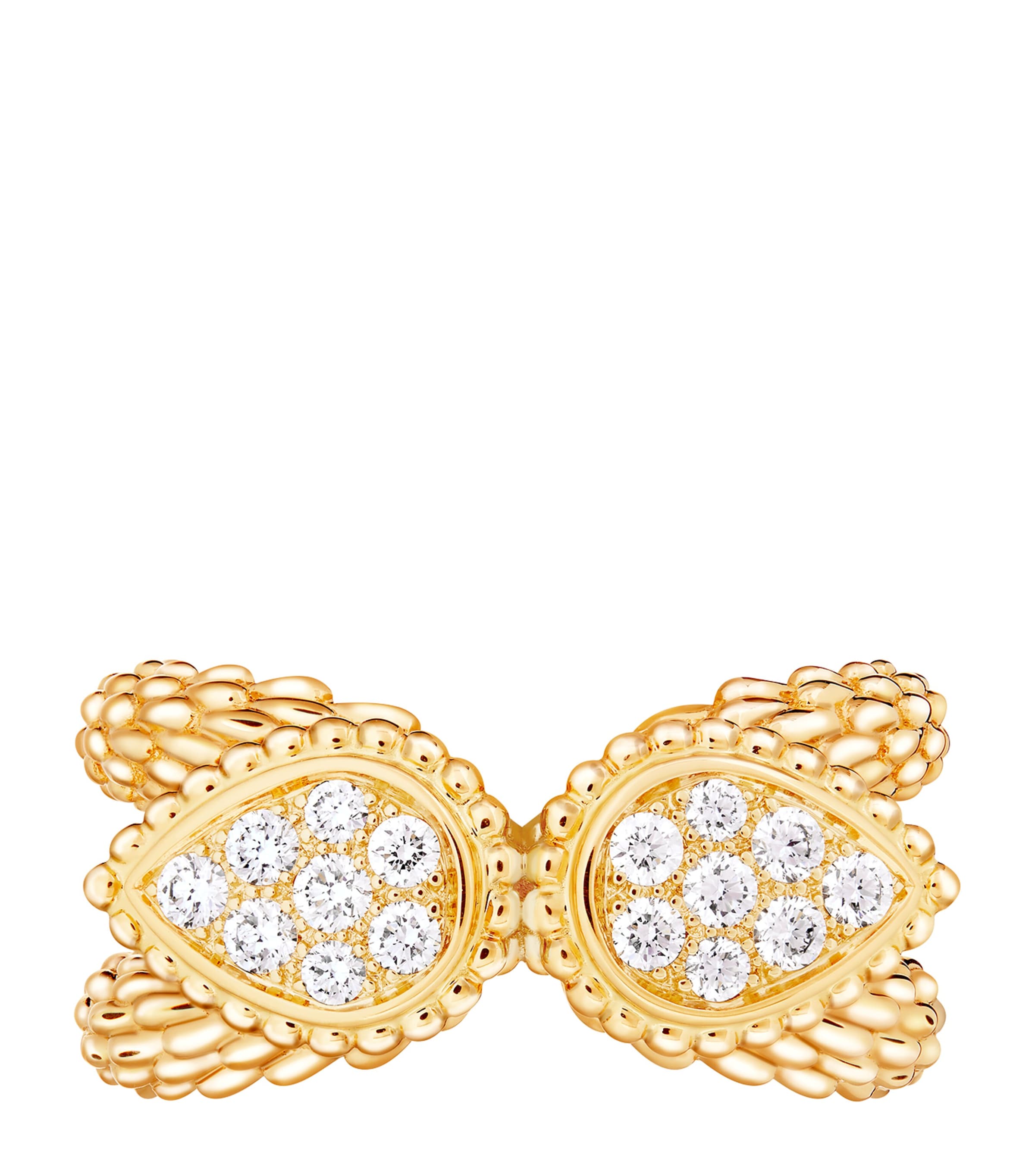 Boucheron Yellow Gold and Diamond Serpent Bohème Vintage Ring Yellow Gold