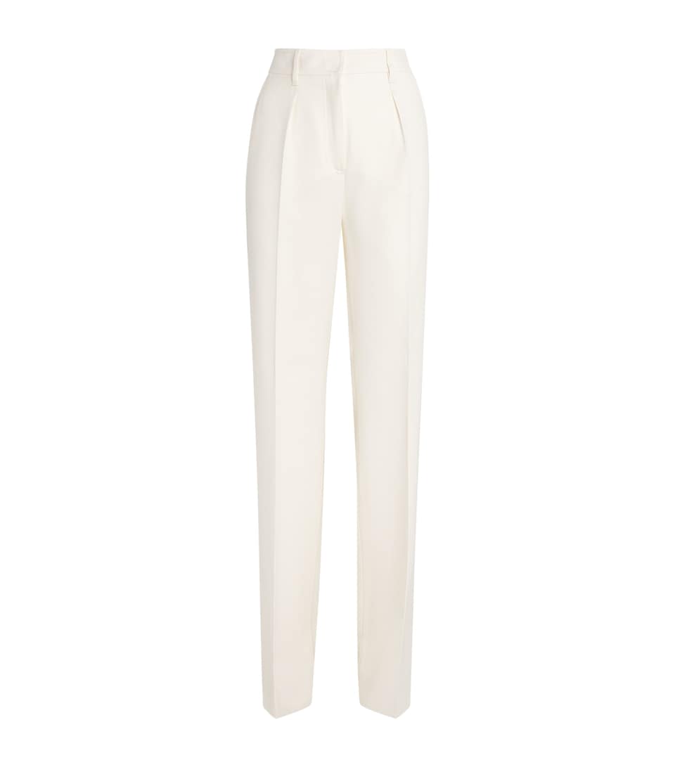 Virgin Wool Flared Trousers