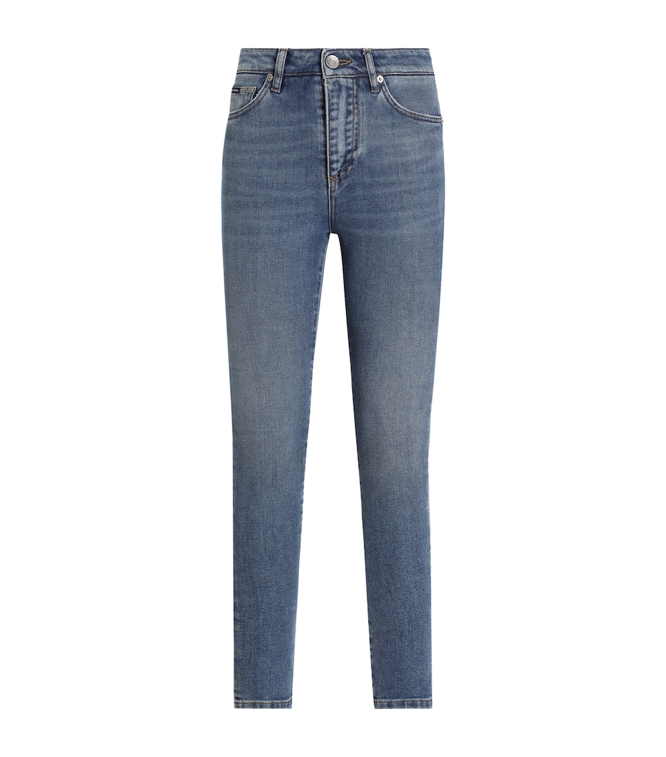 High-Waist Skinny Jeans