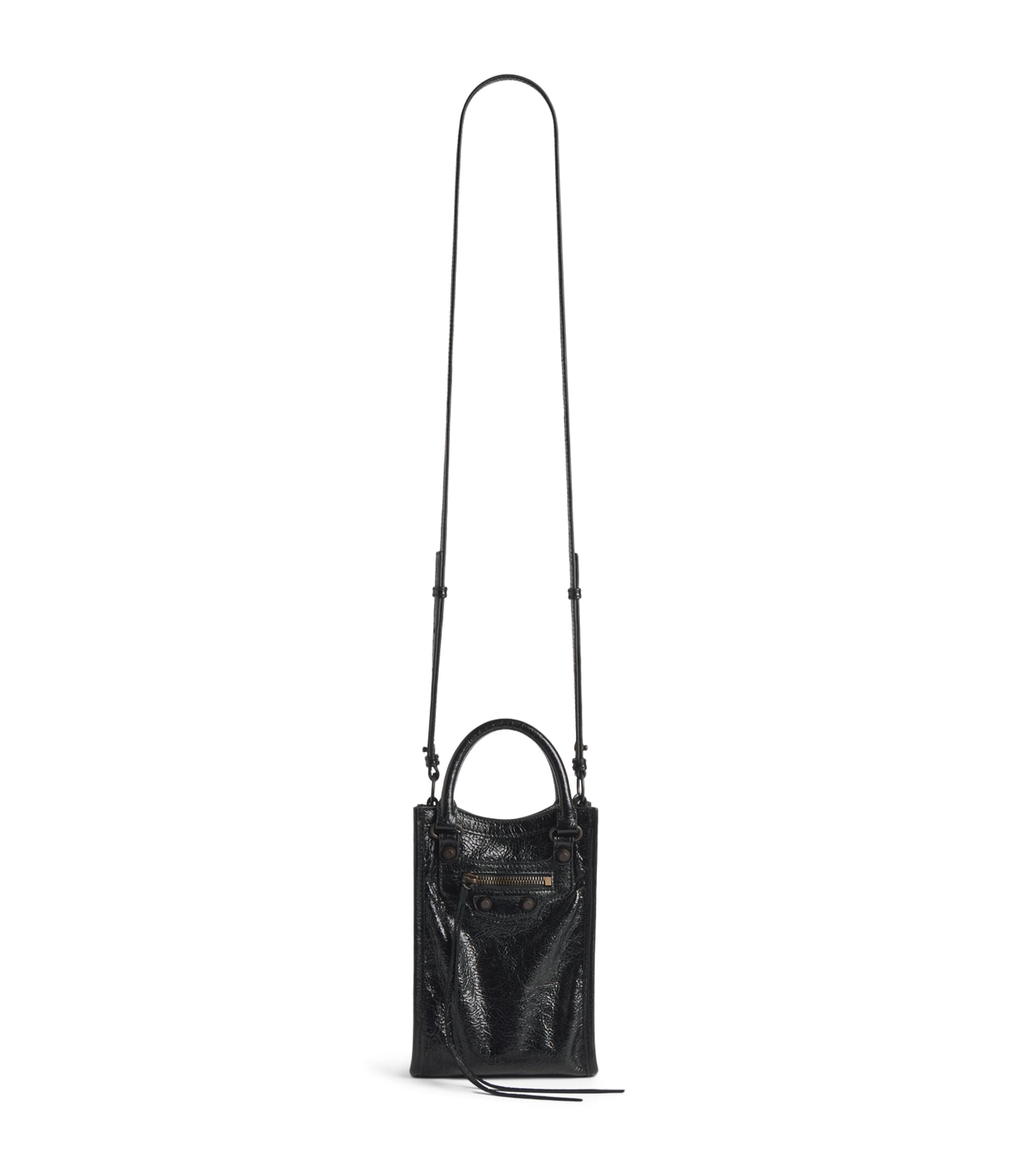 Balenciaga Lambskin Le City Tote Phone Holder