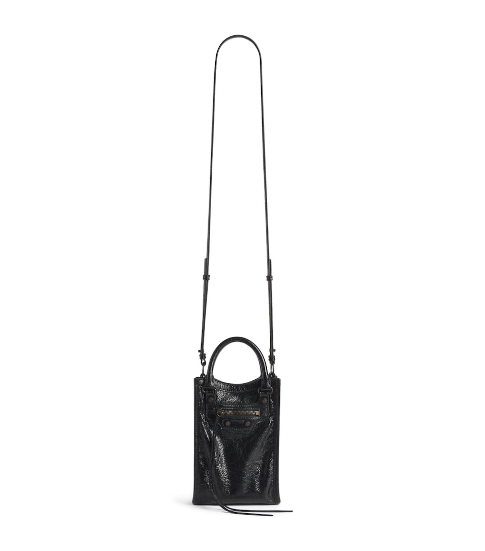 Balenciaga Lambskin Le City Tote Phone Holder