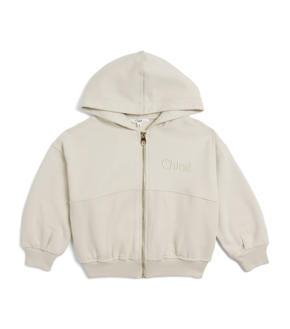 Logo-Embroidered Zip-Up Hoodie (4-14 Years)