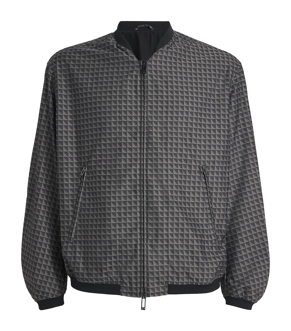 Jacquard Eagle Bomber Jacket