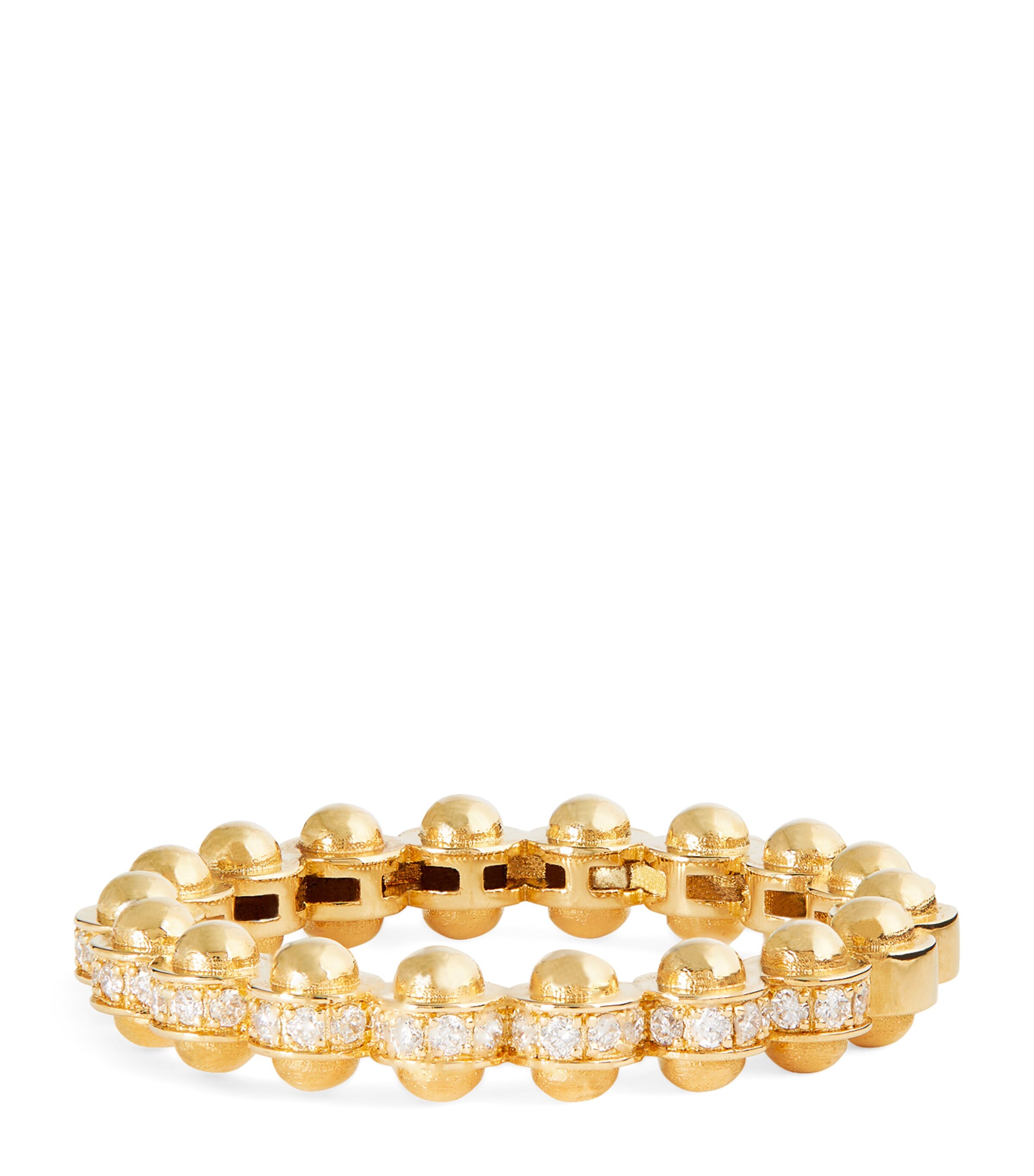 Small Yellow Gold and Diamond The Gold Ring