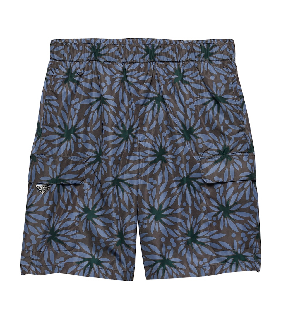 Prada Mens Re-Nylon Swim Trunks