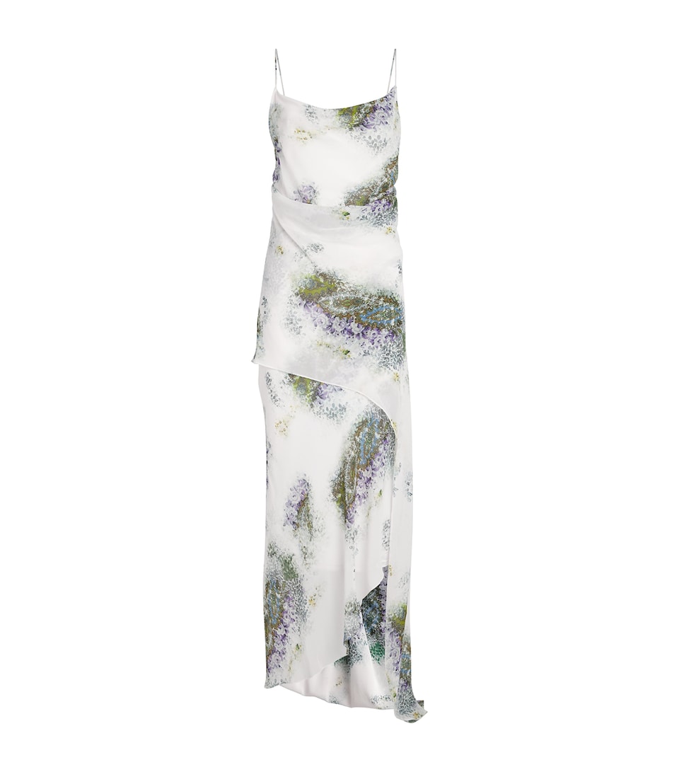 Silk Floral Absence Maxi Dress