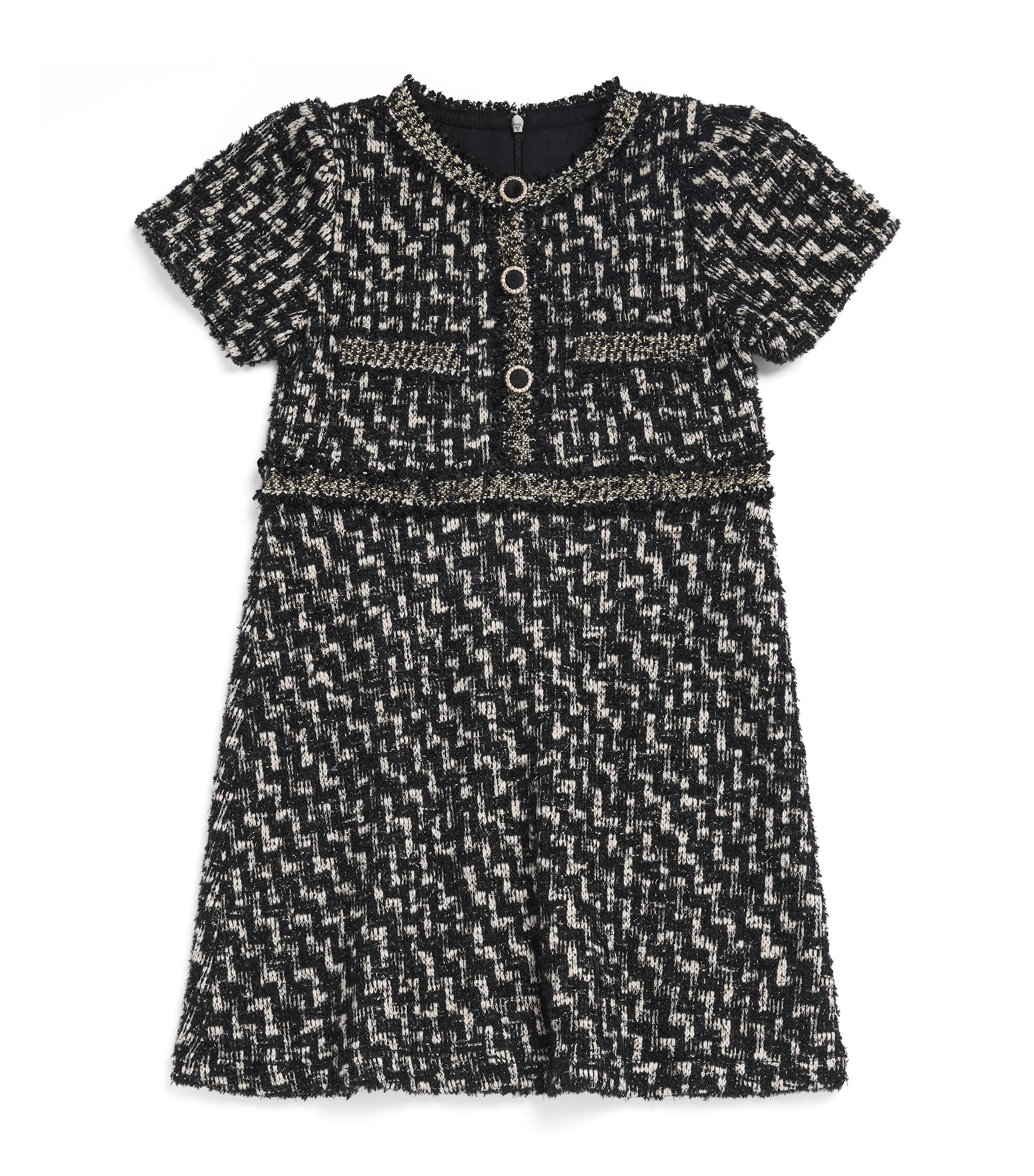 Patachou Metallic Tweed Dress (2-14 Years)