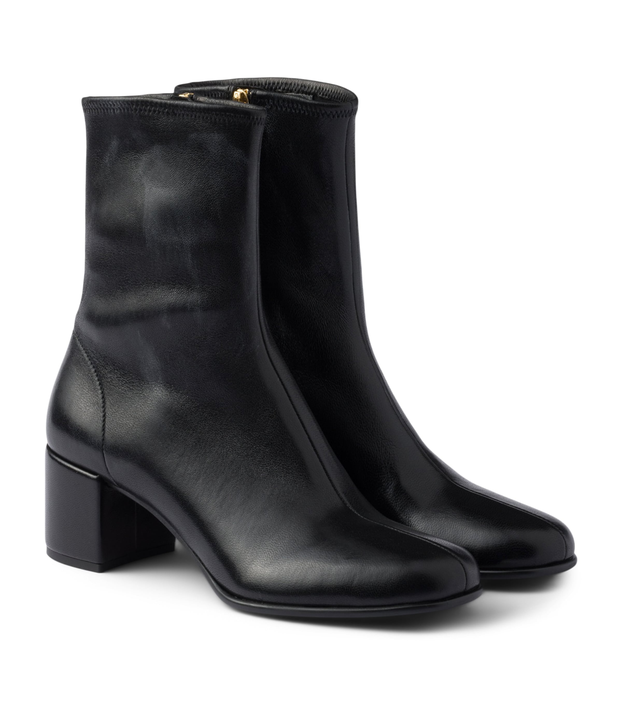 Nappa Leather Stretch Booties Ankle Boots 55