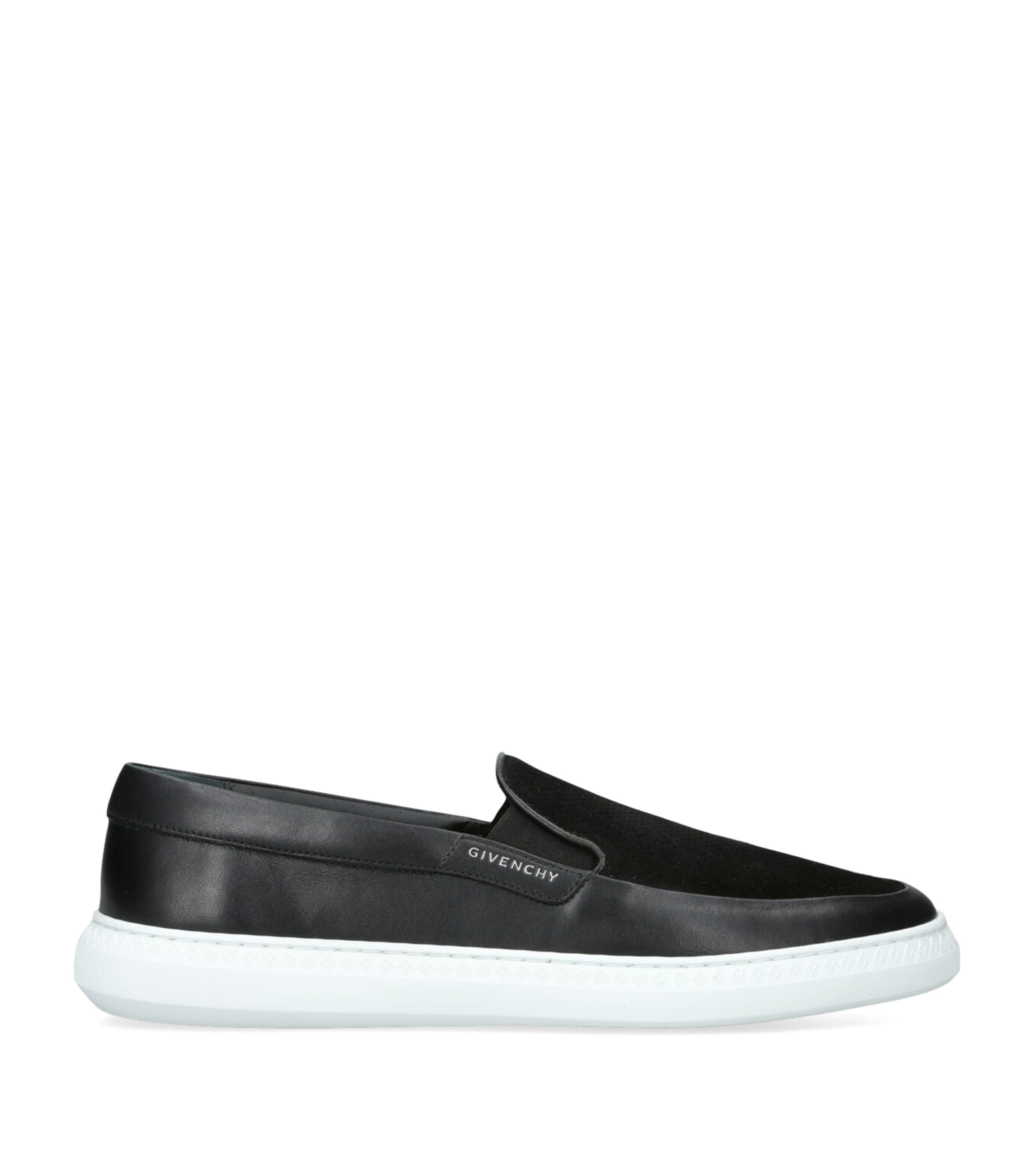 Leather-Suede G Set Slip-On Loafers