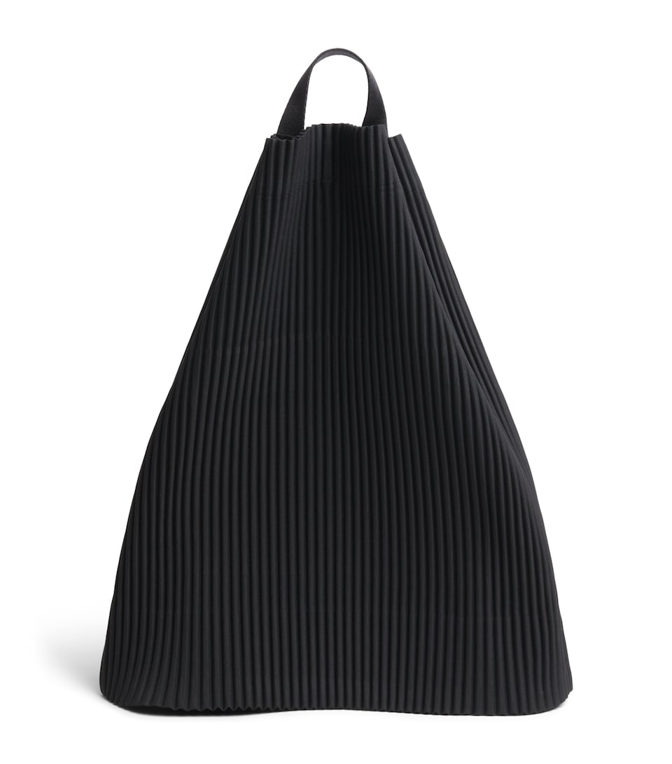 Homme Plissé Issey Miyake Drawstring Pleated Shoulder Bag Black