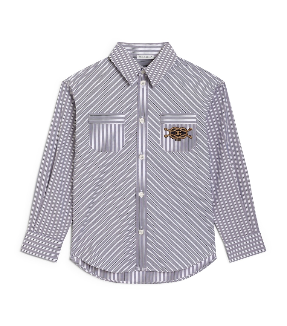 Dolce&Gabbana Kids Cotton Stripe Shirt (8-14 Years) Striped