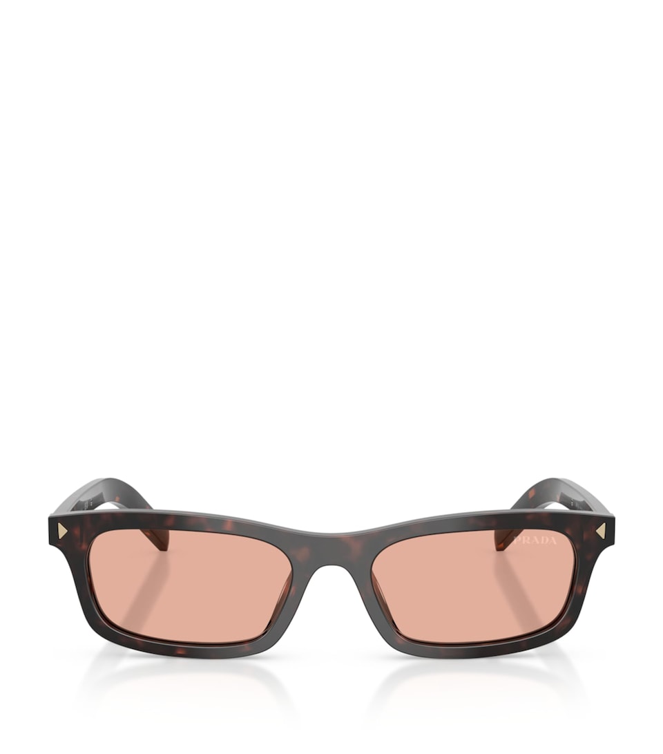 Prada Acetate Pillow Sunglasses Brown