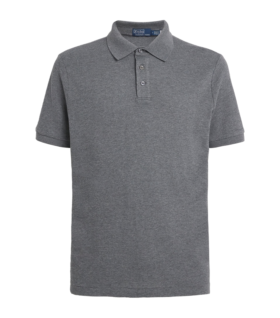Cotton-Blend Knit Polo Shirt