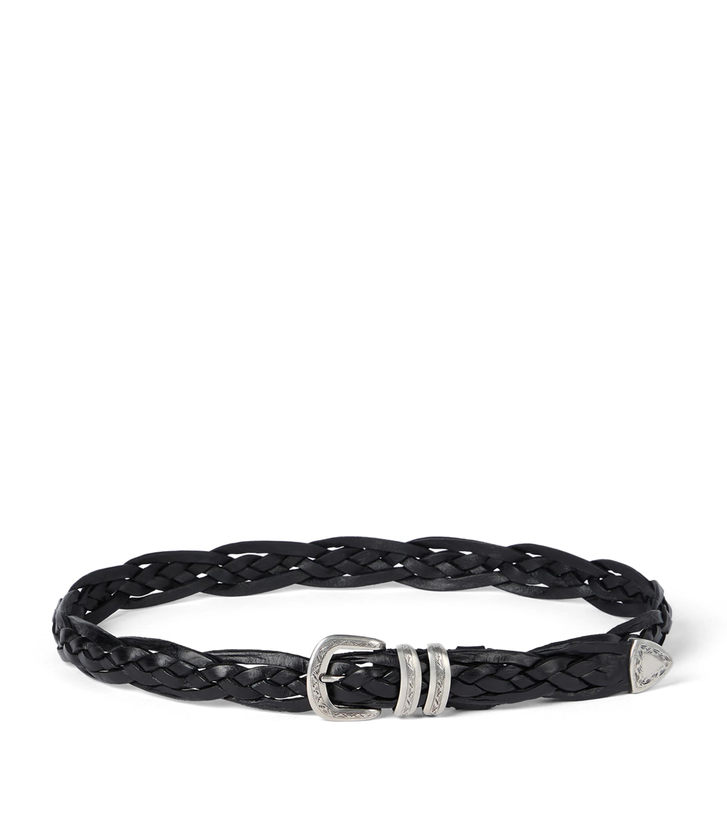 Brunello Cucinelli Leather Woven Belt