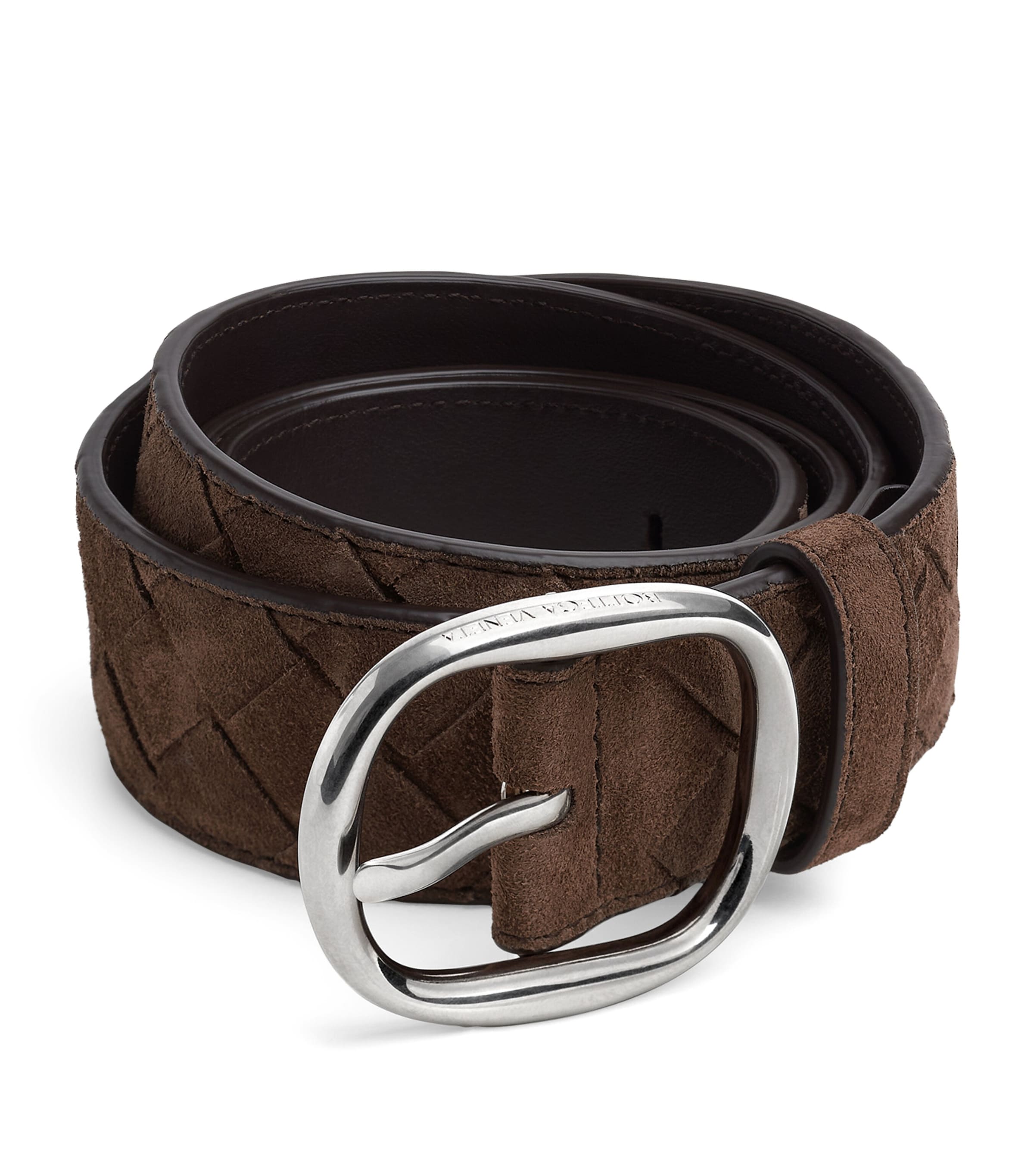 Bottega Veneta Calf Leather Intrecciato Piccolo Belt
