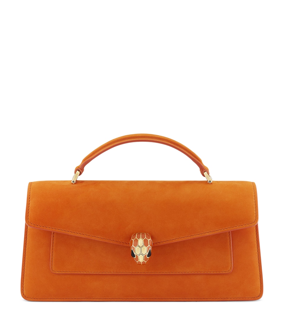 Bvlgari Serpenti Forever Top-Handle Bag Orange