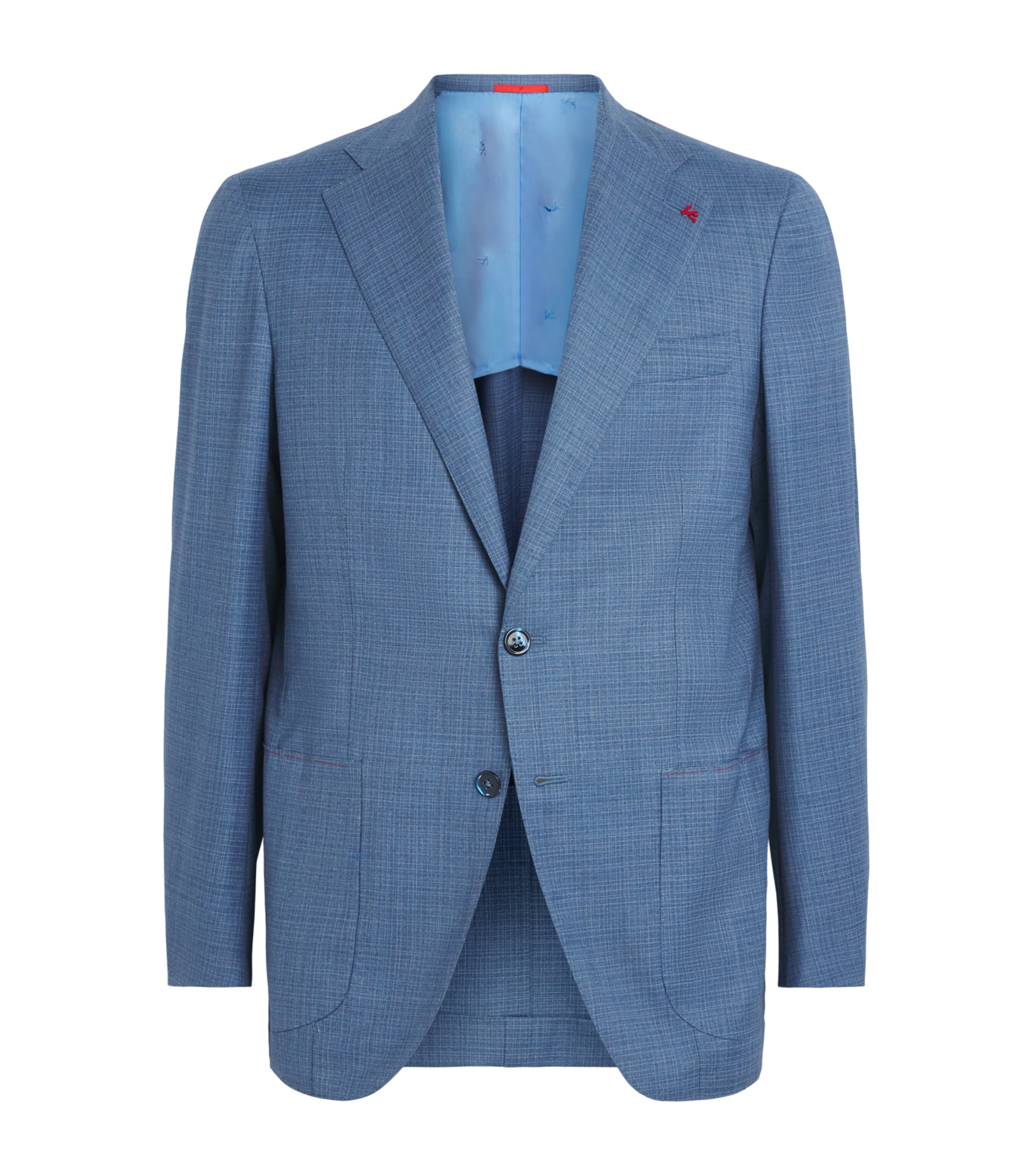 Isaia Mens Wool Single-Breasted Blazer