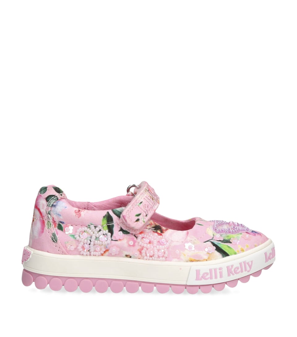Lelli Kelly Embellished Serena Dolly Shoes Pink Comb