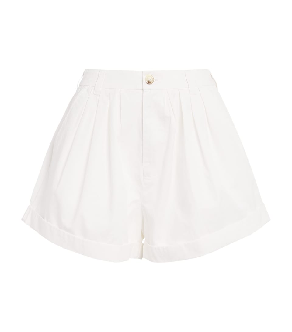 DÔEN Womens Organic Cotton Paige Shorts Salt