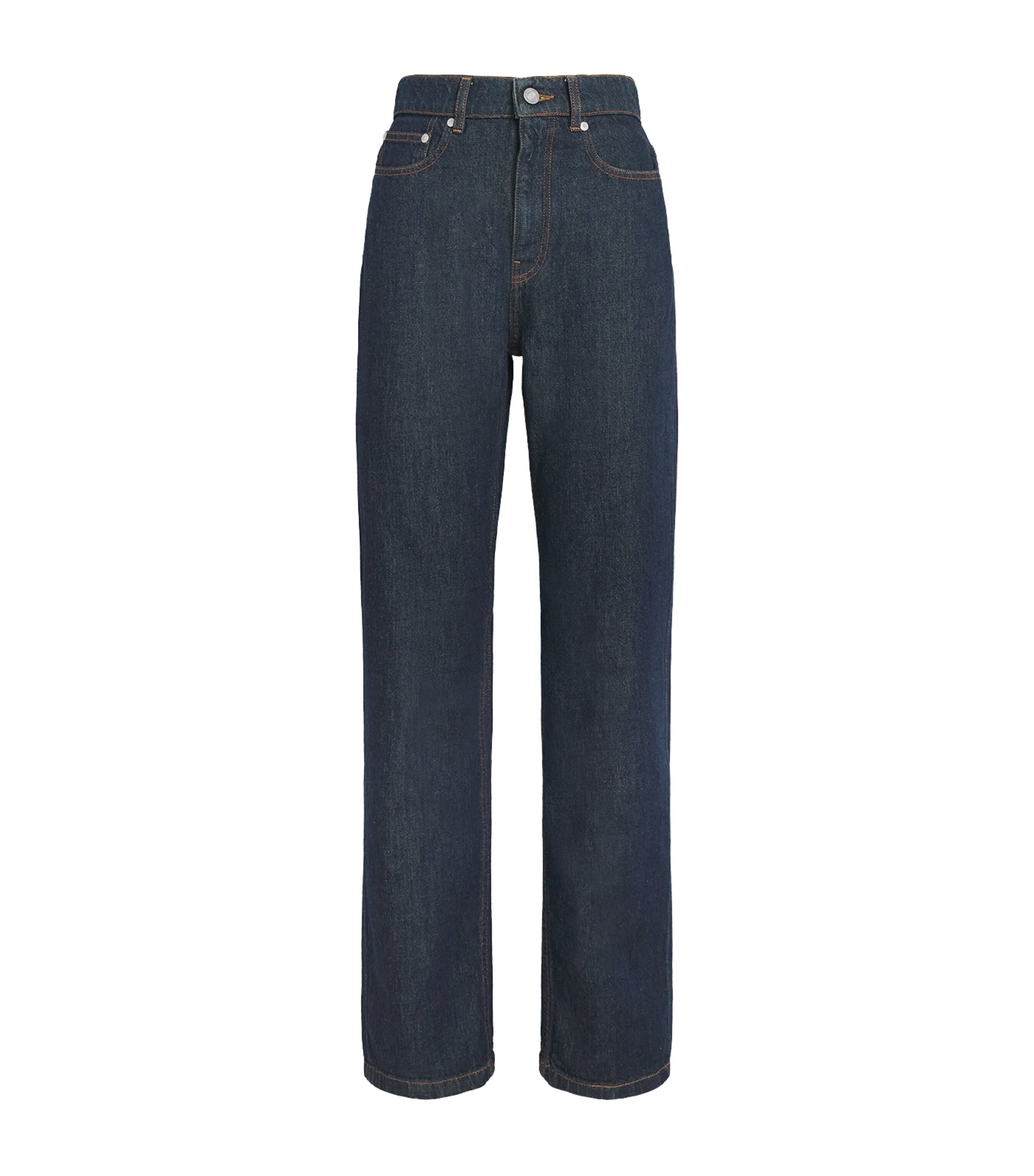 Joseph Womens Chams Mid-Rise Straight Jeans Deep Indigo