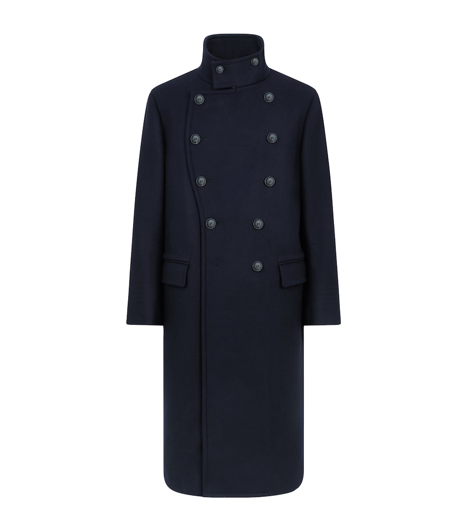 TOM FORD Mens Wool Military Overcoat Ucd
