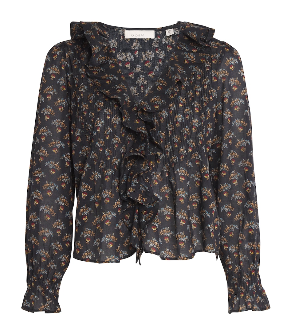 Organic Cotton Voile Ruffled Hardy Blouse