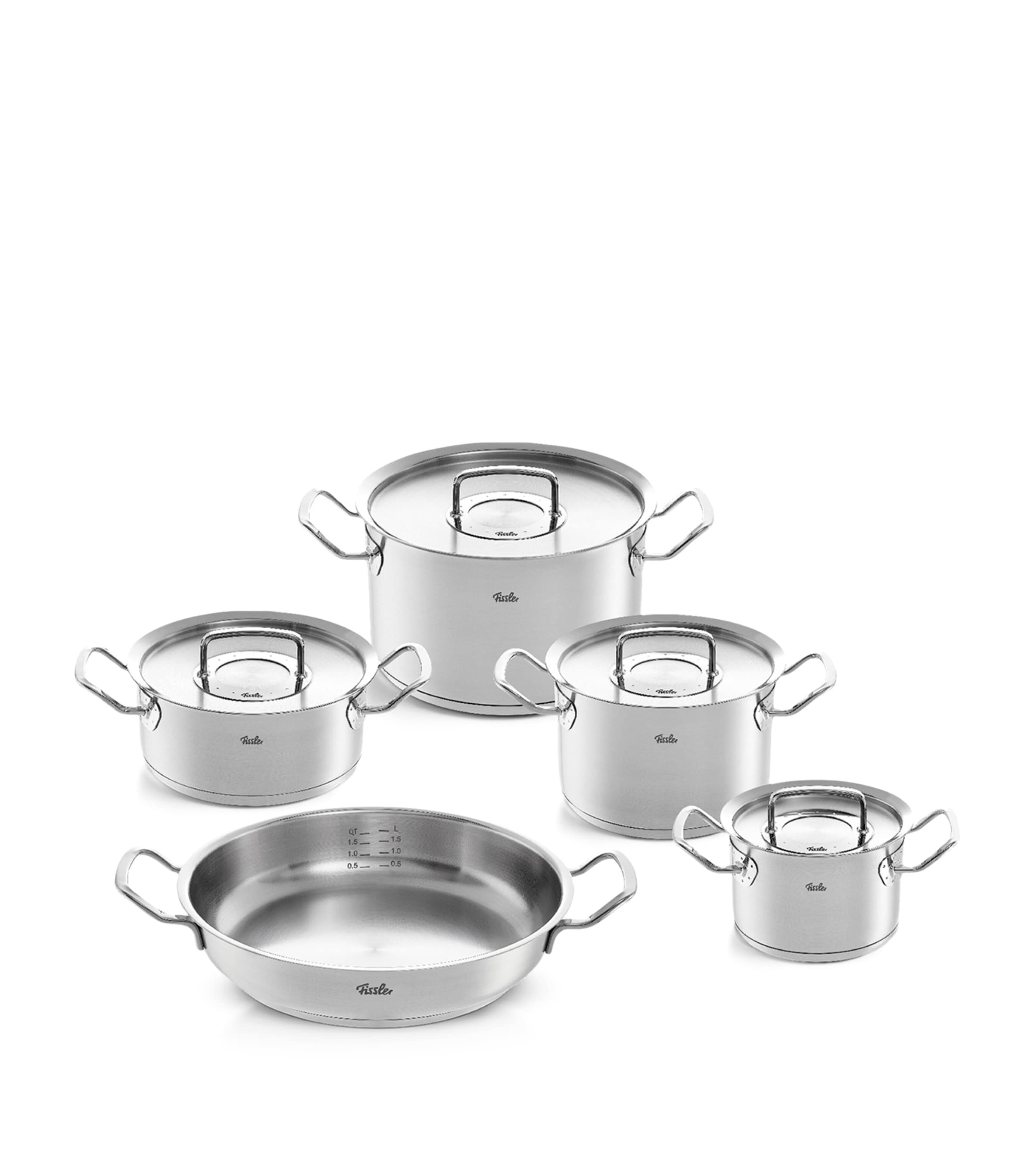 Fissler Original-Profi 5-Piece Cookware Set Stainless Steel