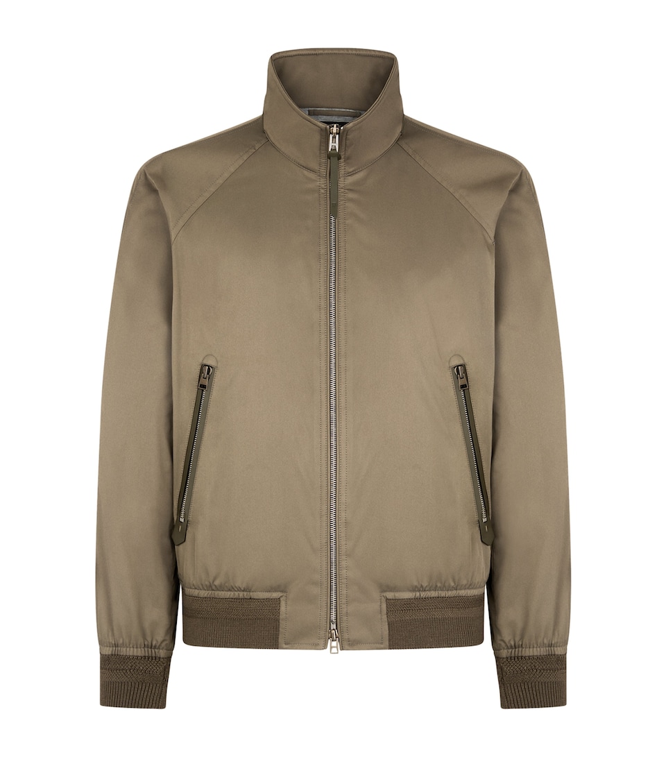 Wool-Lined Bomber Jacket