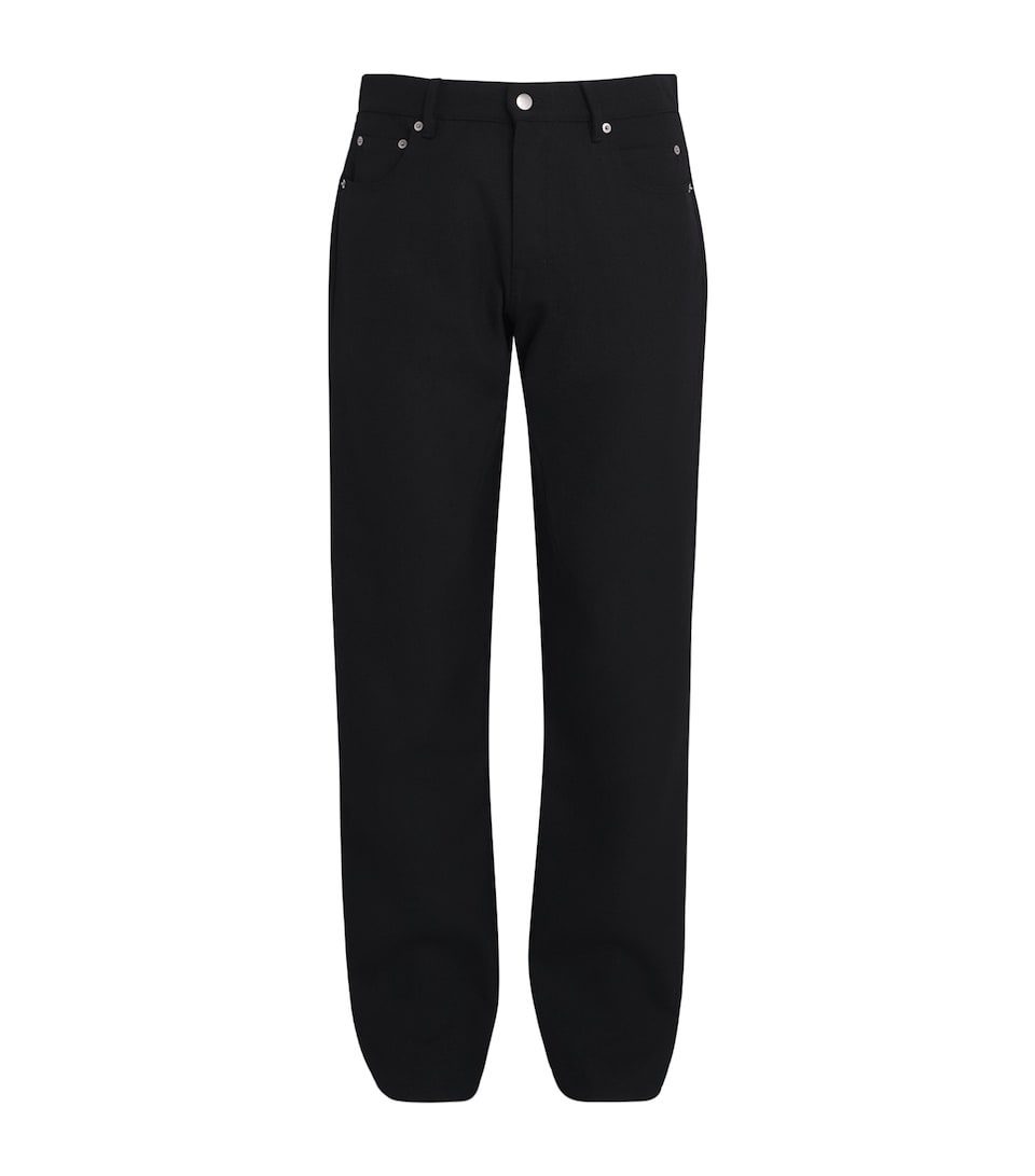Rick Owens Mens Kurdt Slim Jeans Black