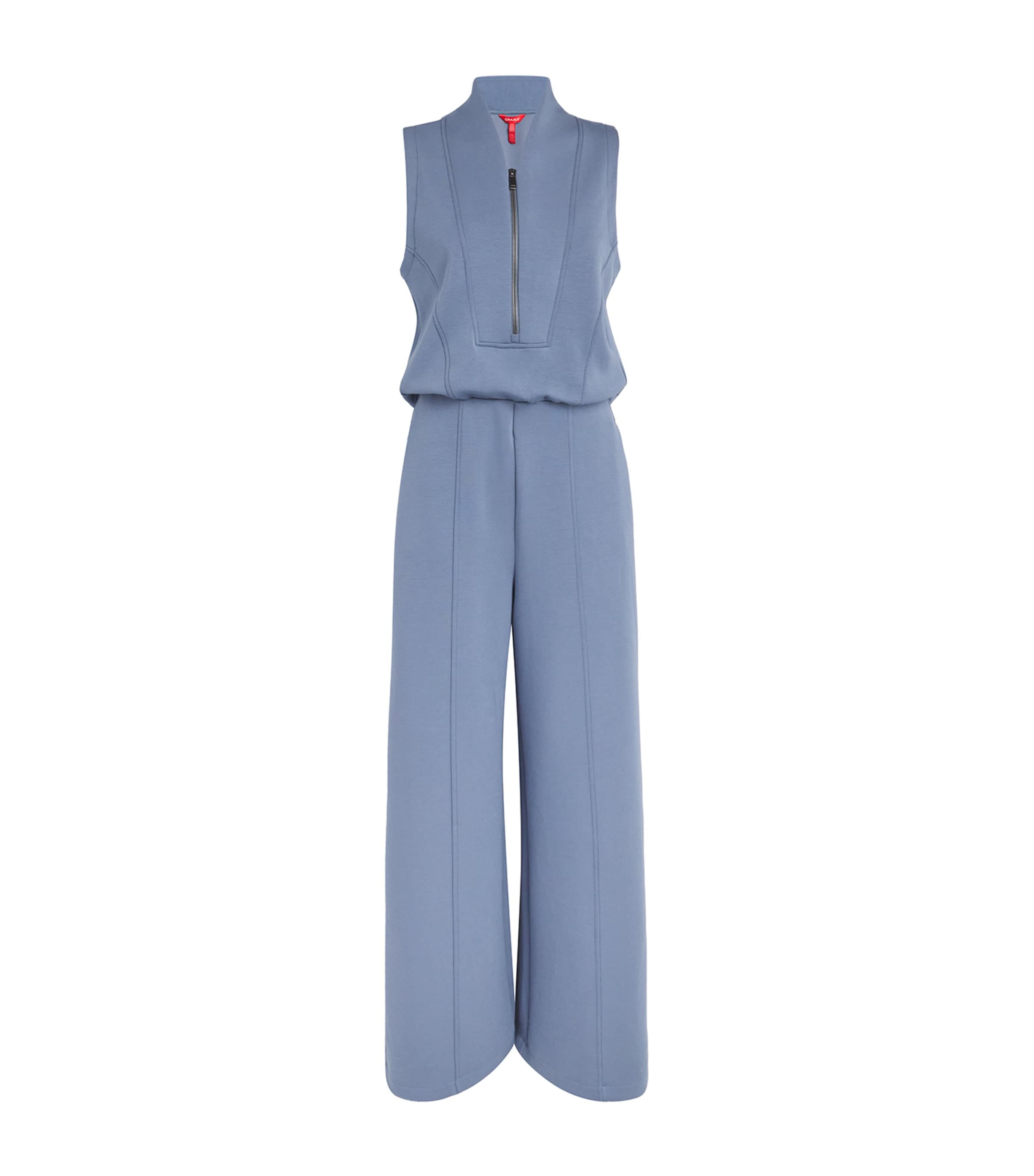 SPANX Womens SPANX AirEssentials Half-Zip Jumpsuit Rain