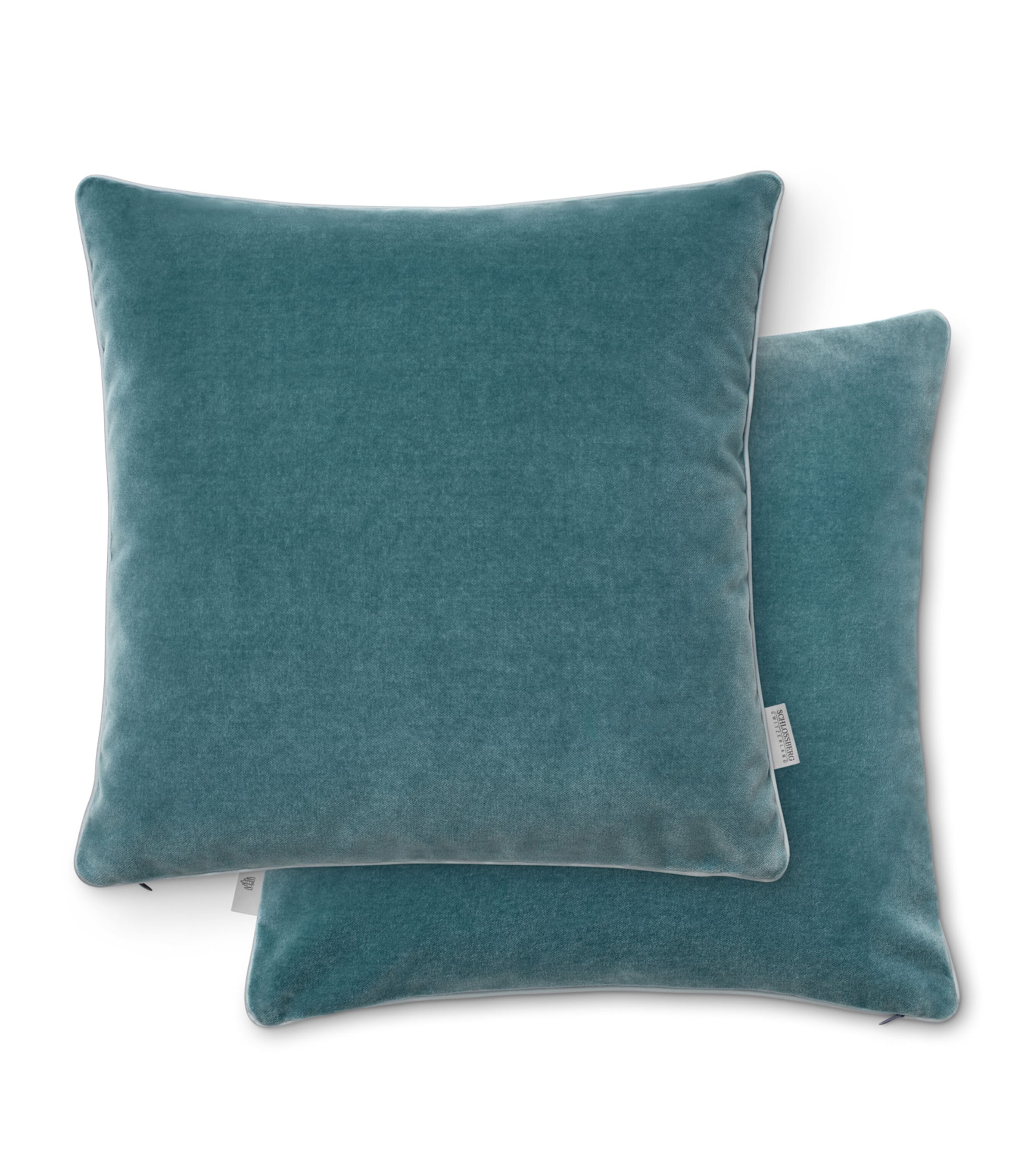Schlossberg Velvet Elodie Cushion (40cm x 40cm) Aqua