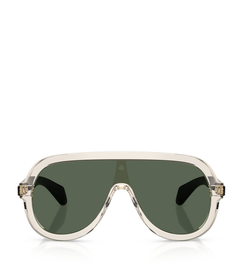 Moncler Sunsette Pilot Sunglasses White