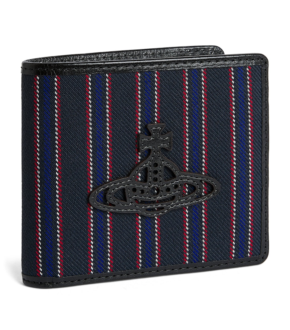 Vivienne Westwood Stripe Bifold Wallet Blue
